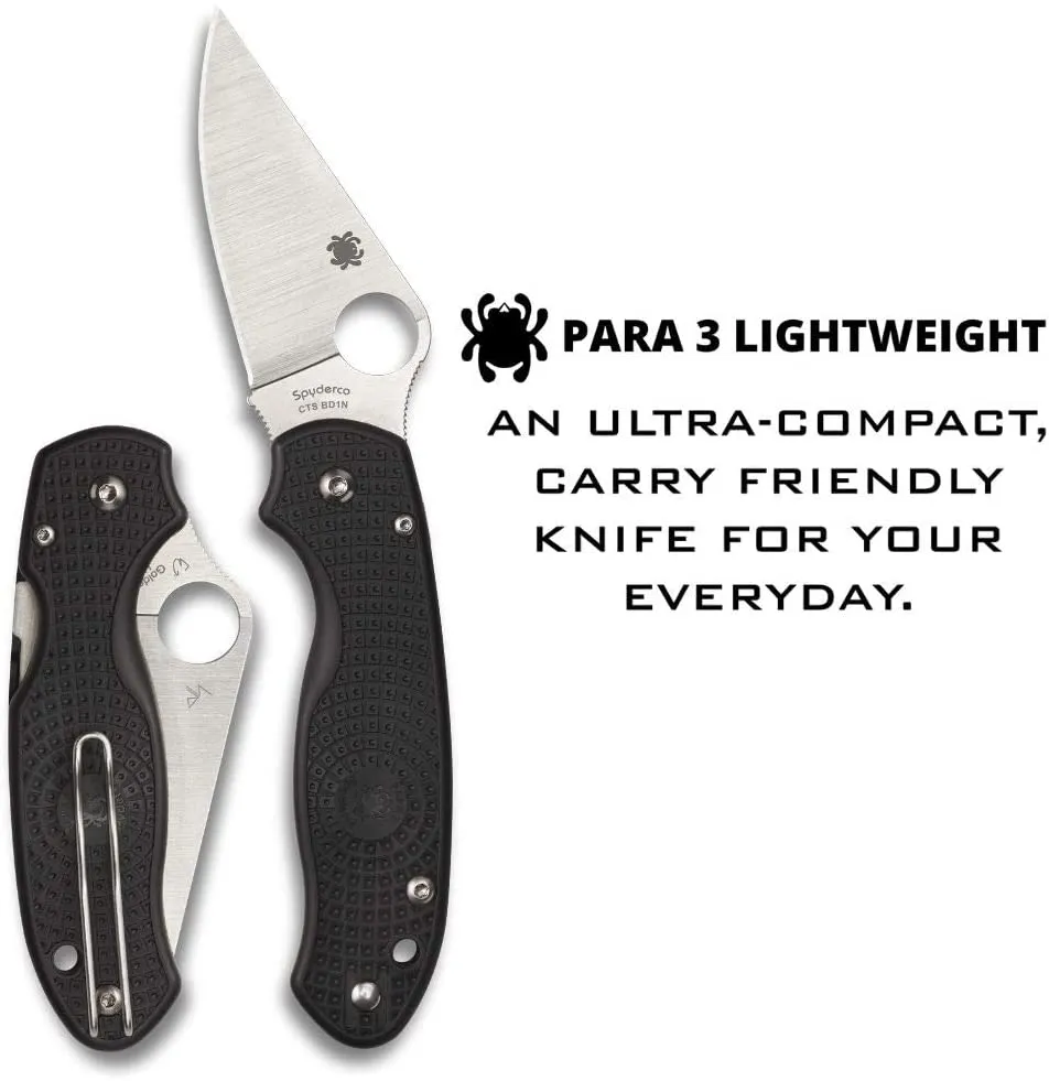 Spyderco Para 3 Lightweight Folder 2.92 in Blade FRN Handle