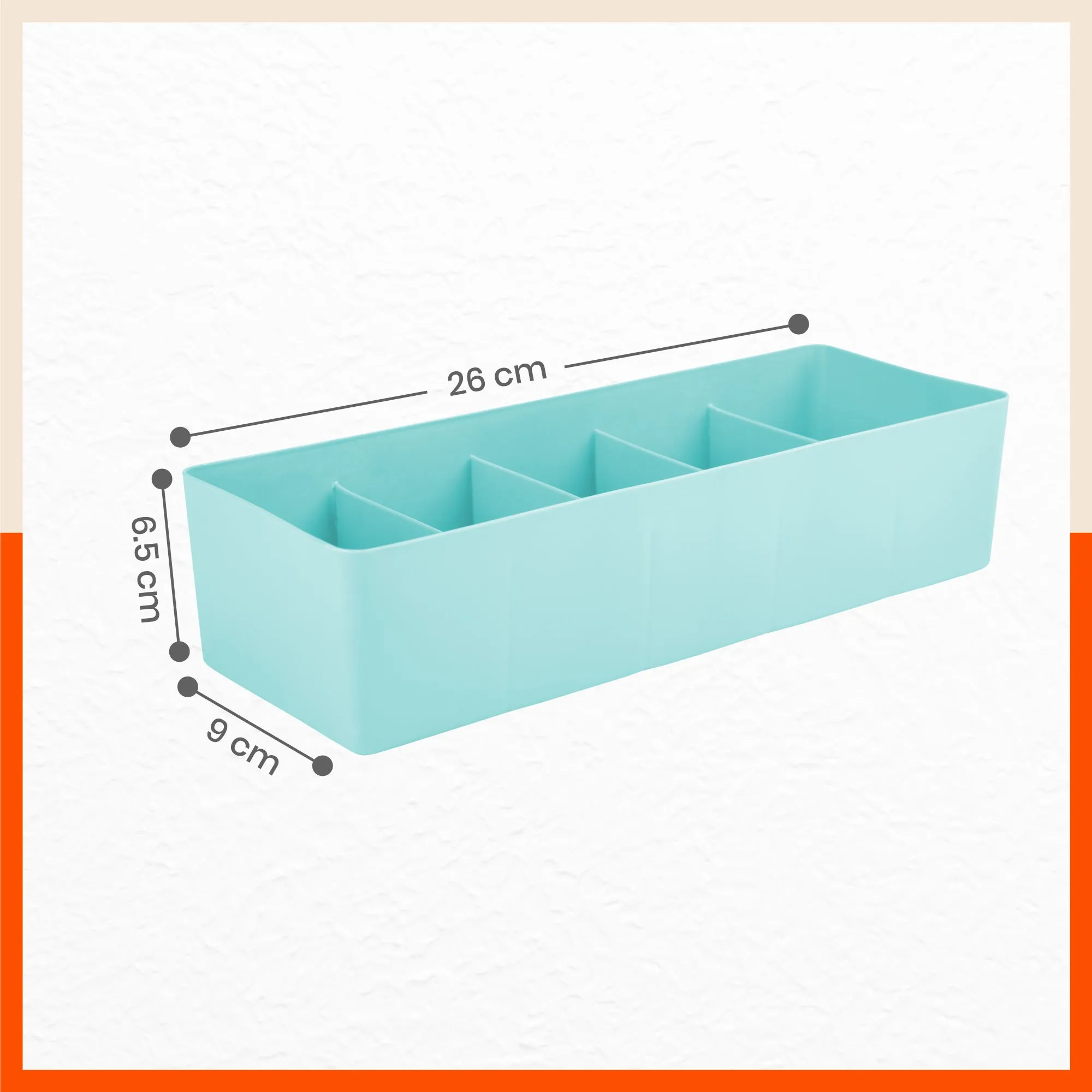 Stomo Dori Multi-Purpose Stackable Drawer Organizer For Home | Jade - Set of 4