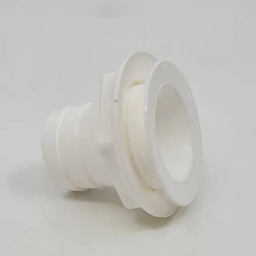 Straight White Waste fitting 25mm Outlet - Sink