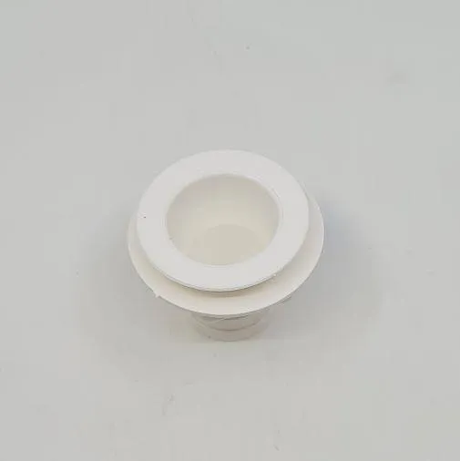 Straight White Waste fitting 25mm Outlet - Sink