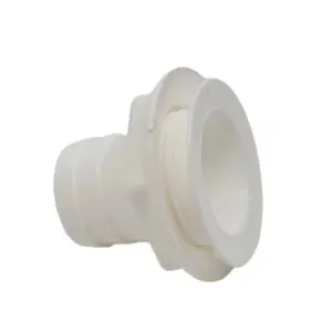 Straight White Waste fitting 25mm Outlet - Sink