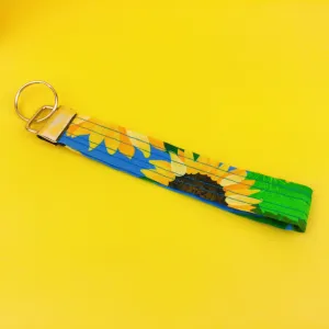 Sunny Flowers Key Fob. Kasey Rainbow Design