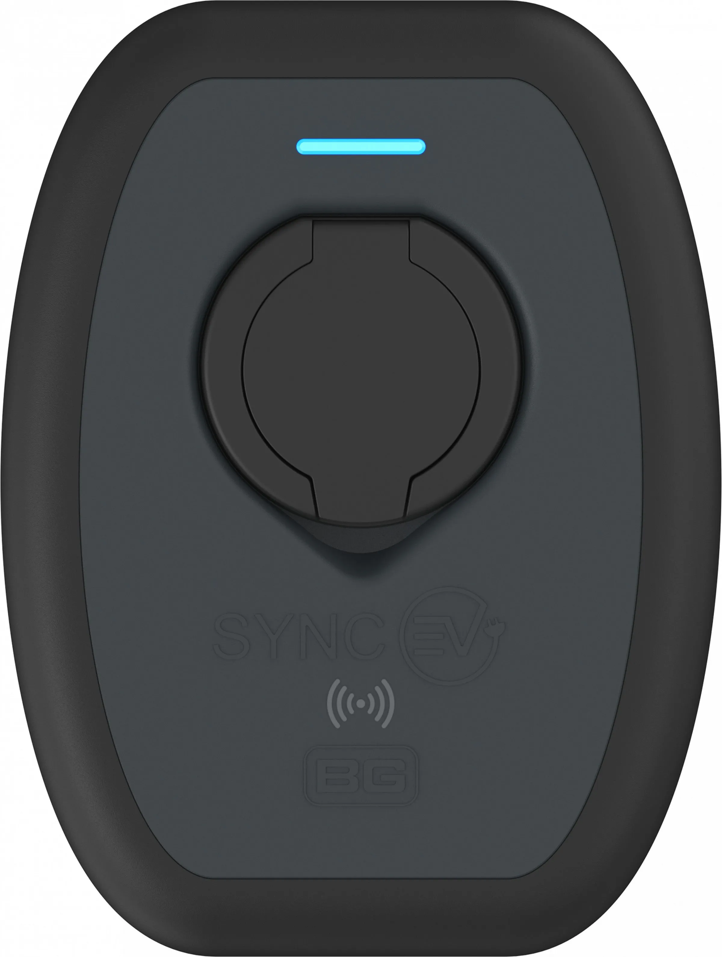 SyncEV BG EVS7GGR Domestic 7.4kW EV Car Charger Socket WiFi   GSM   RFID - Black