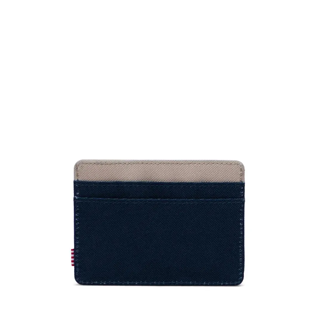 Tarjetero Herschel Charlie Black Iris Twill