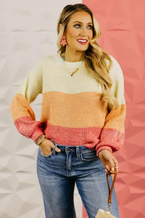 The Lucia Color Block Sweater
