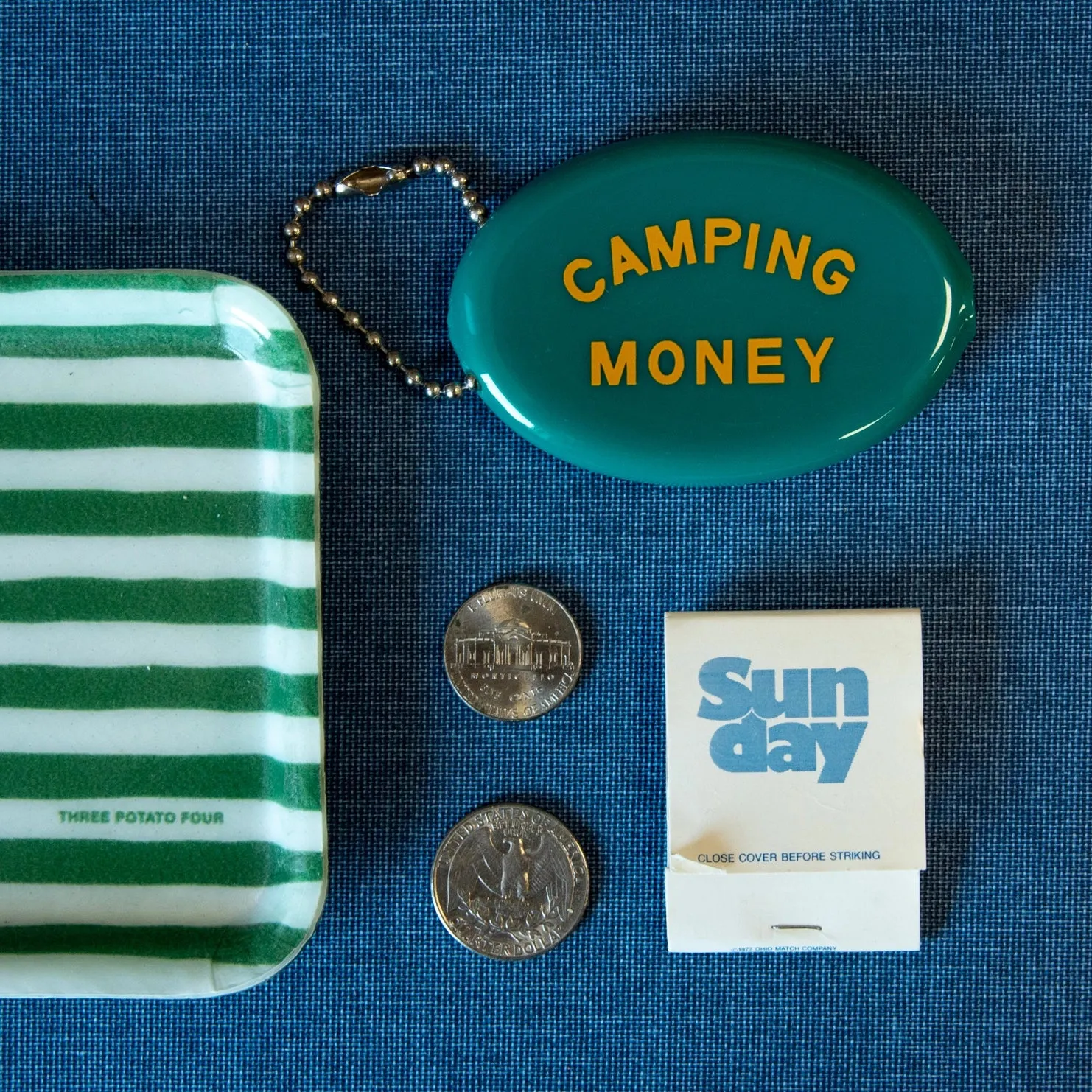 THREE POTATO FOUR Coin Pouch Camping Money