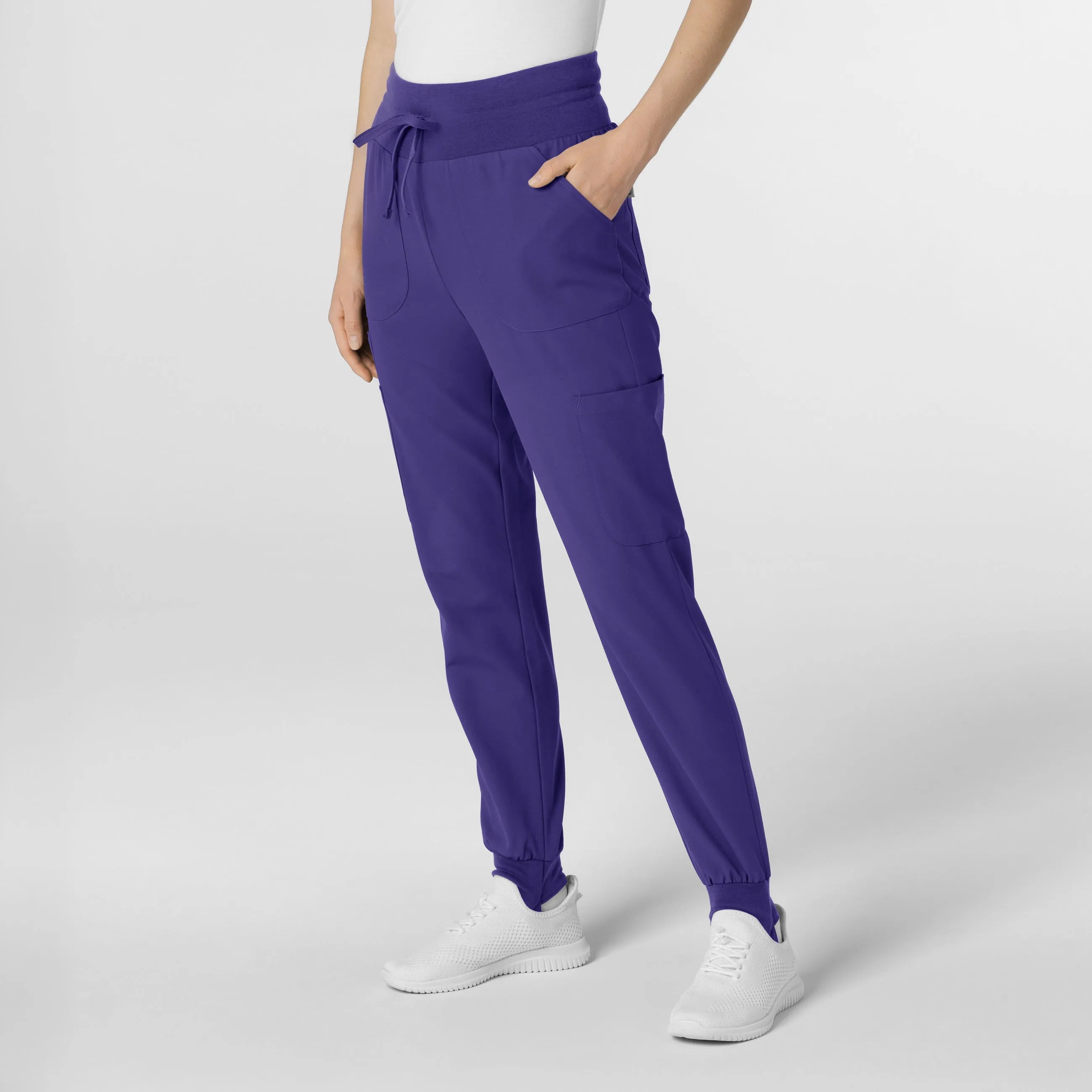 Thrive 5522 Convertible Stirrup Jogger Scrub Pants Grape