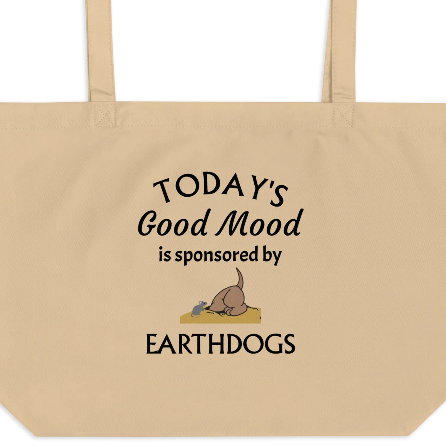 Today's Good Mood Sponsored by Earthdog X-Large Tote/ Shopping Bags