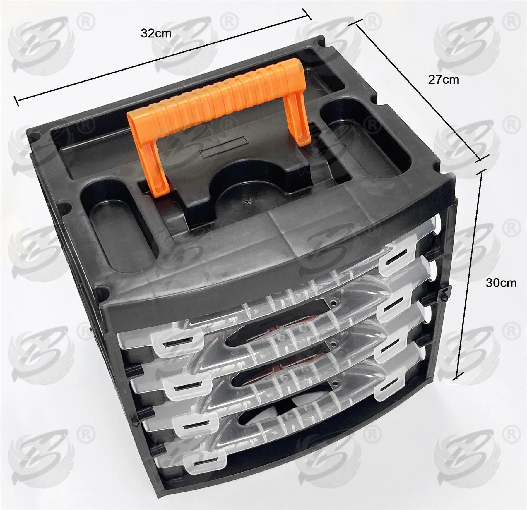TOOLZONE 4PCS POLY TRAY ORGANISER