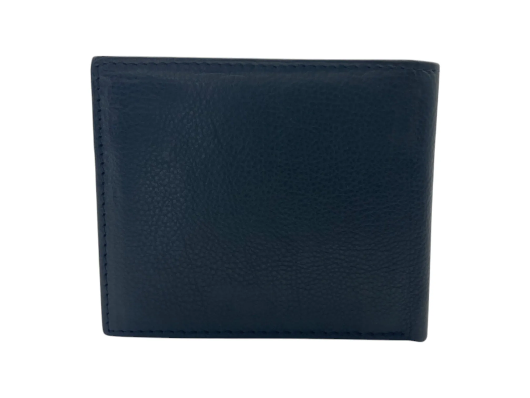 Top Grain Leather 2 Photo ID Billfold Wallet # 4277