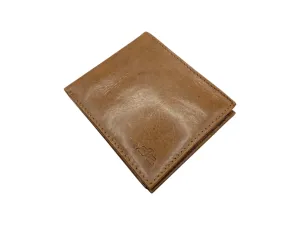 Top Grain Leather 2 Photo ID Billfold Wallet # 4277