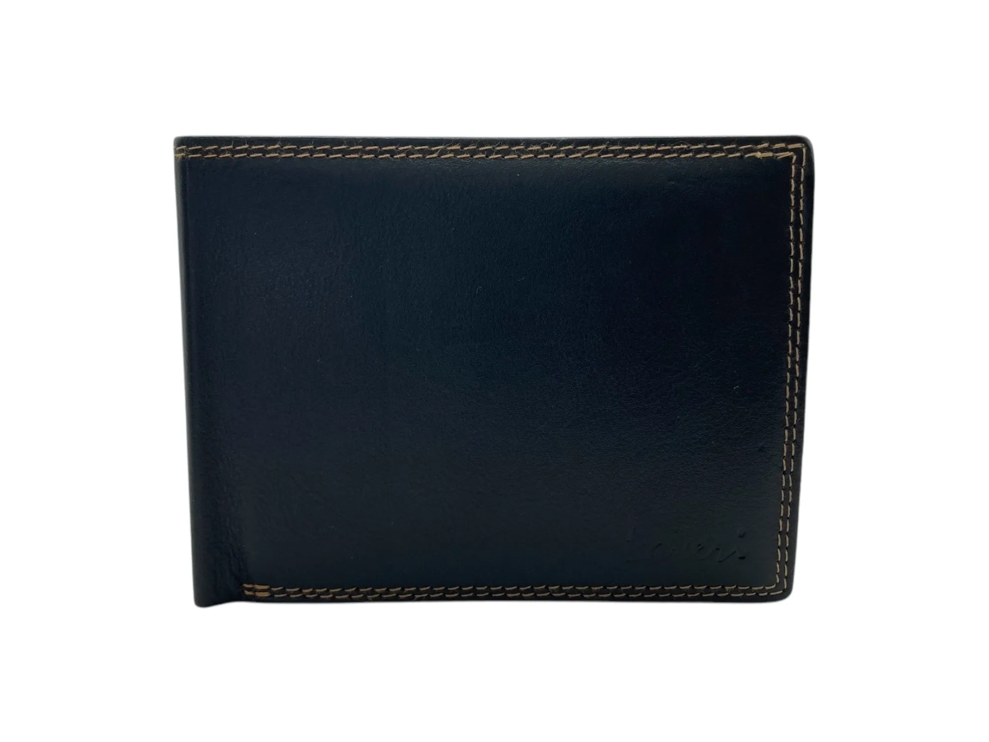 Top Grain Napa Leather Card & Coin Billfold Wallet # 1247