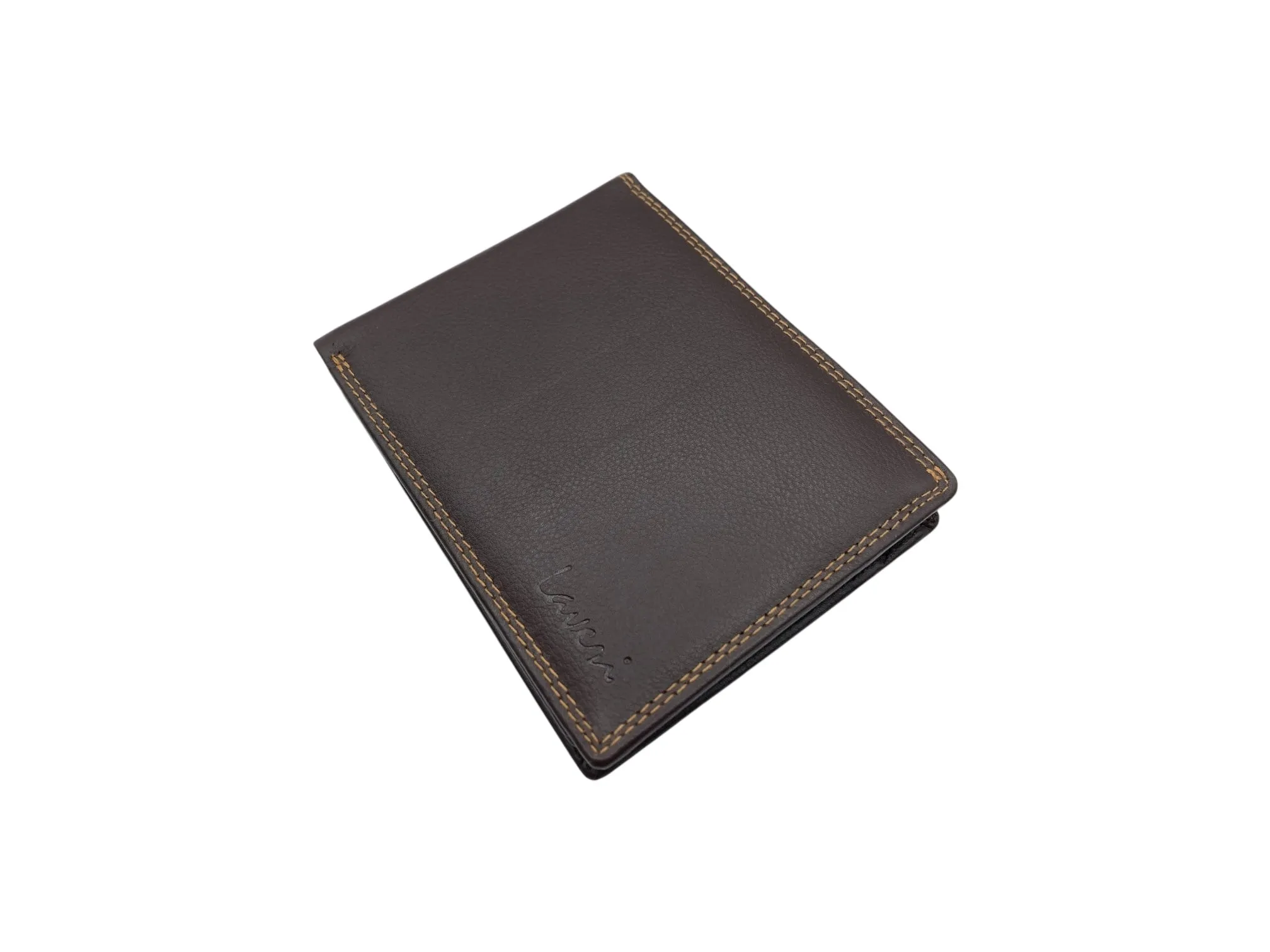 Top Grain Napa Leather Card & Coin Billfold Wallet # 1247