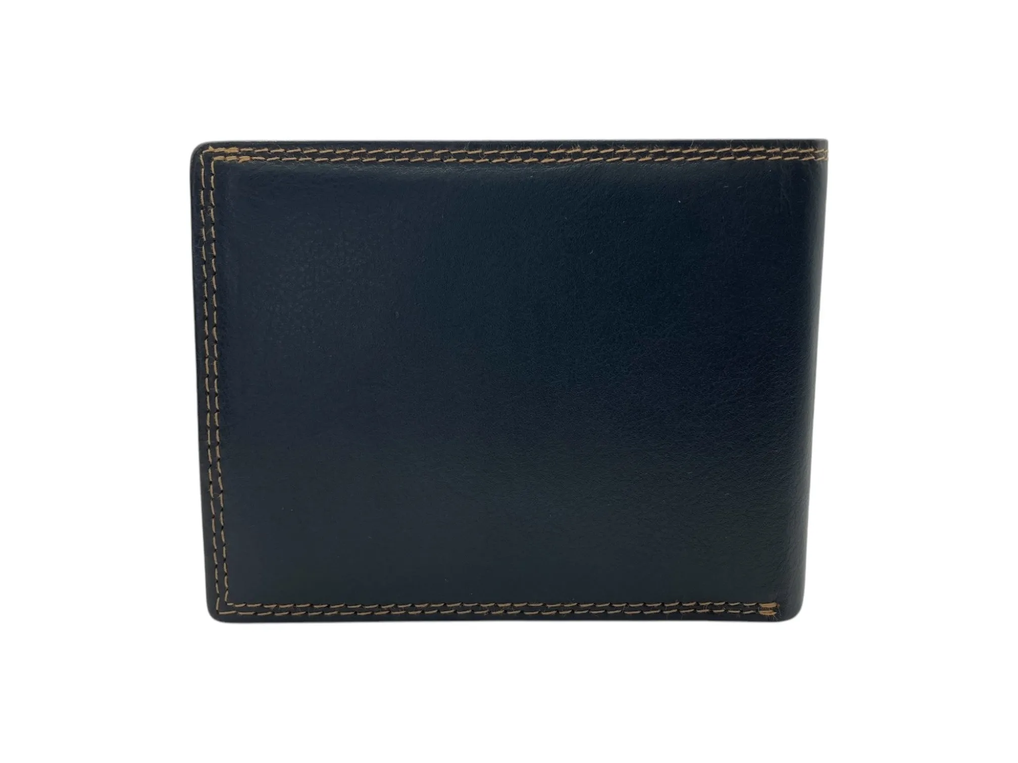 Top Grain Napa Leather Card & Coin Billfold Wallet # 1247