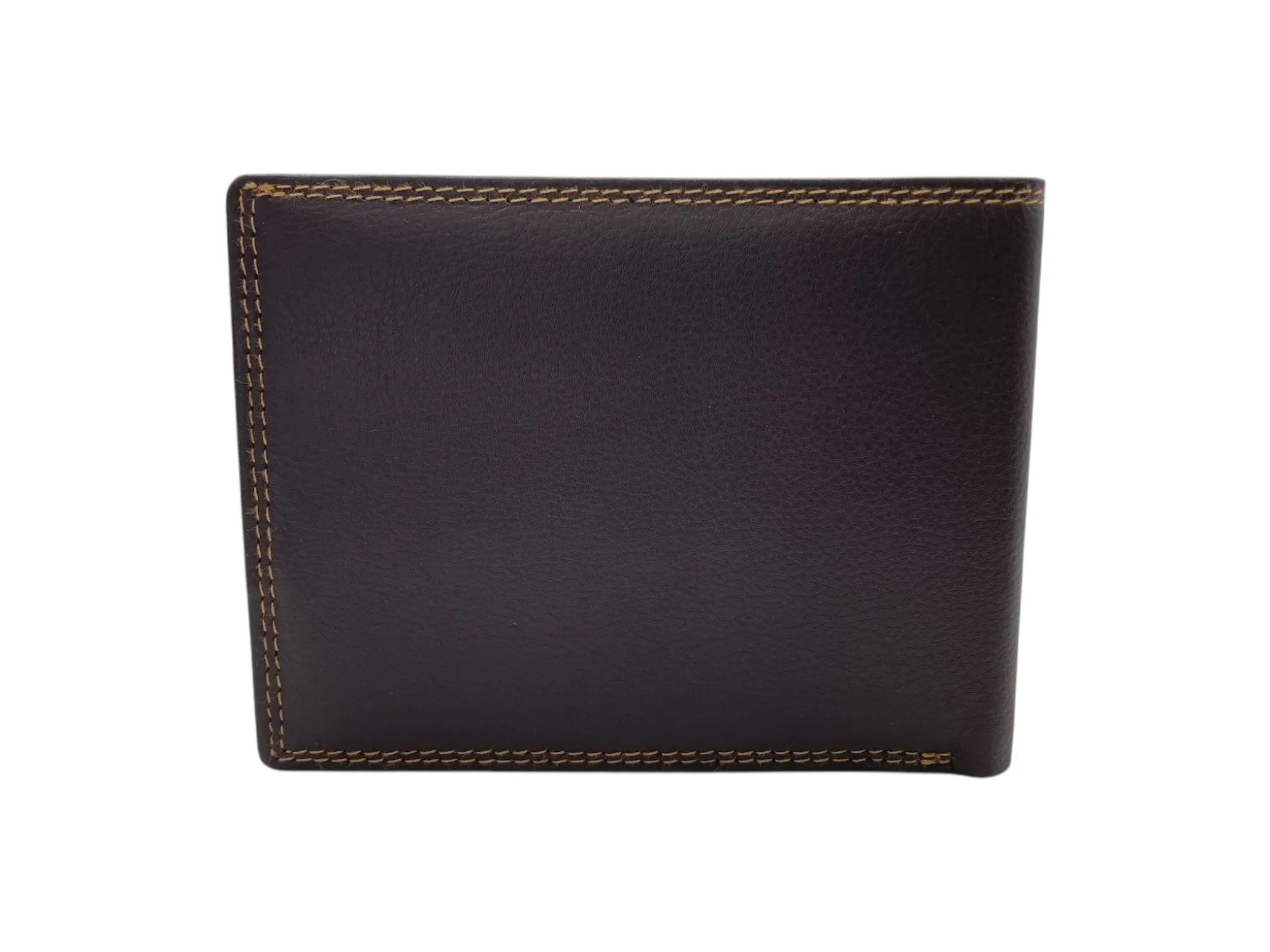 Top Grain Napa Leather Card & Coin Billfold Wallet # 1247