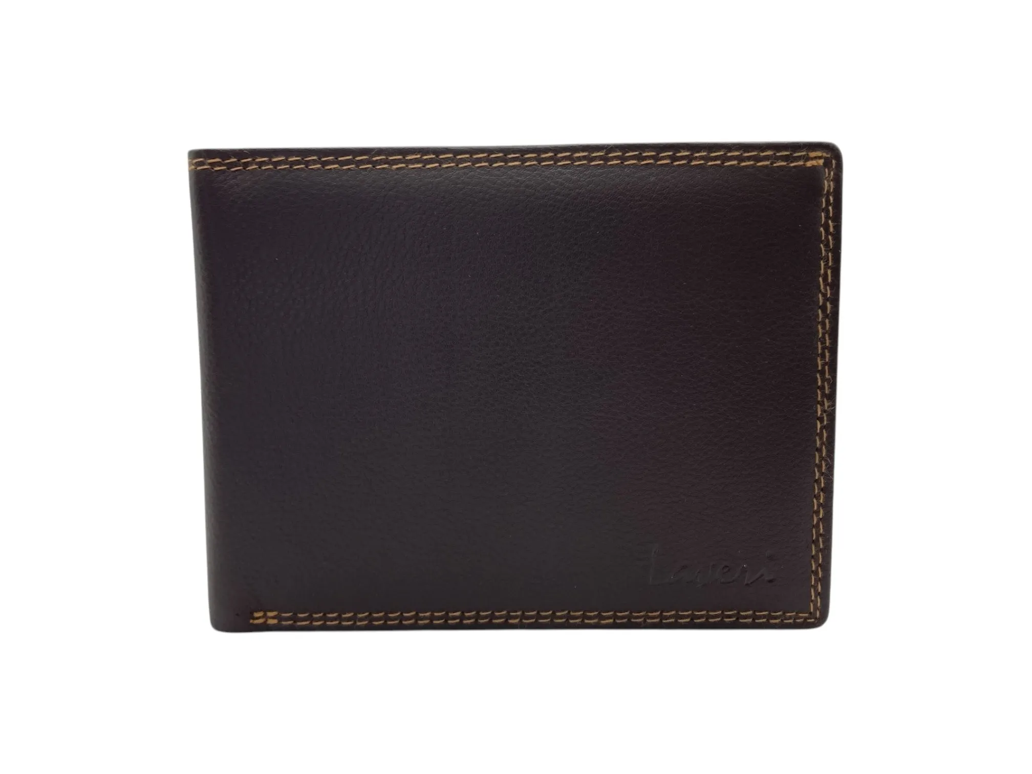 Top Grain Napa Leather Card & Coin Billfold Wallet # 1247