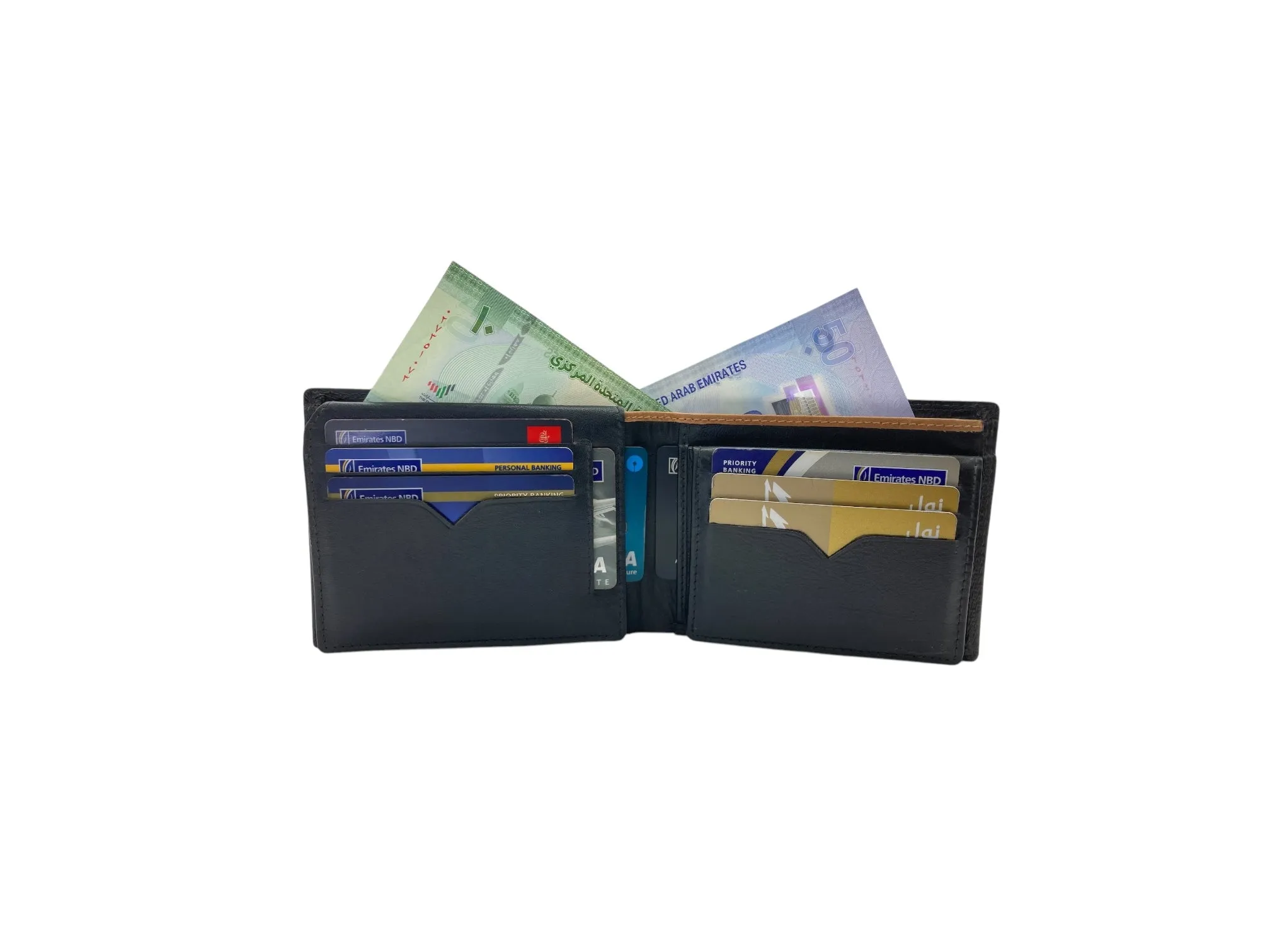 Top Grain Napa Leather Card & Coin Billfold Wallet # 1247