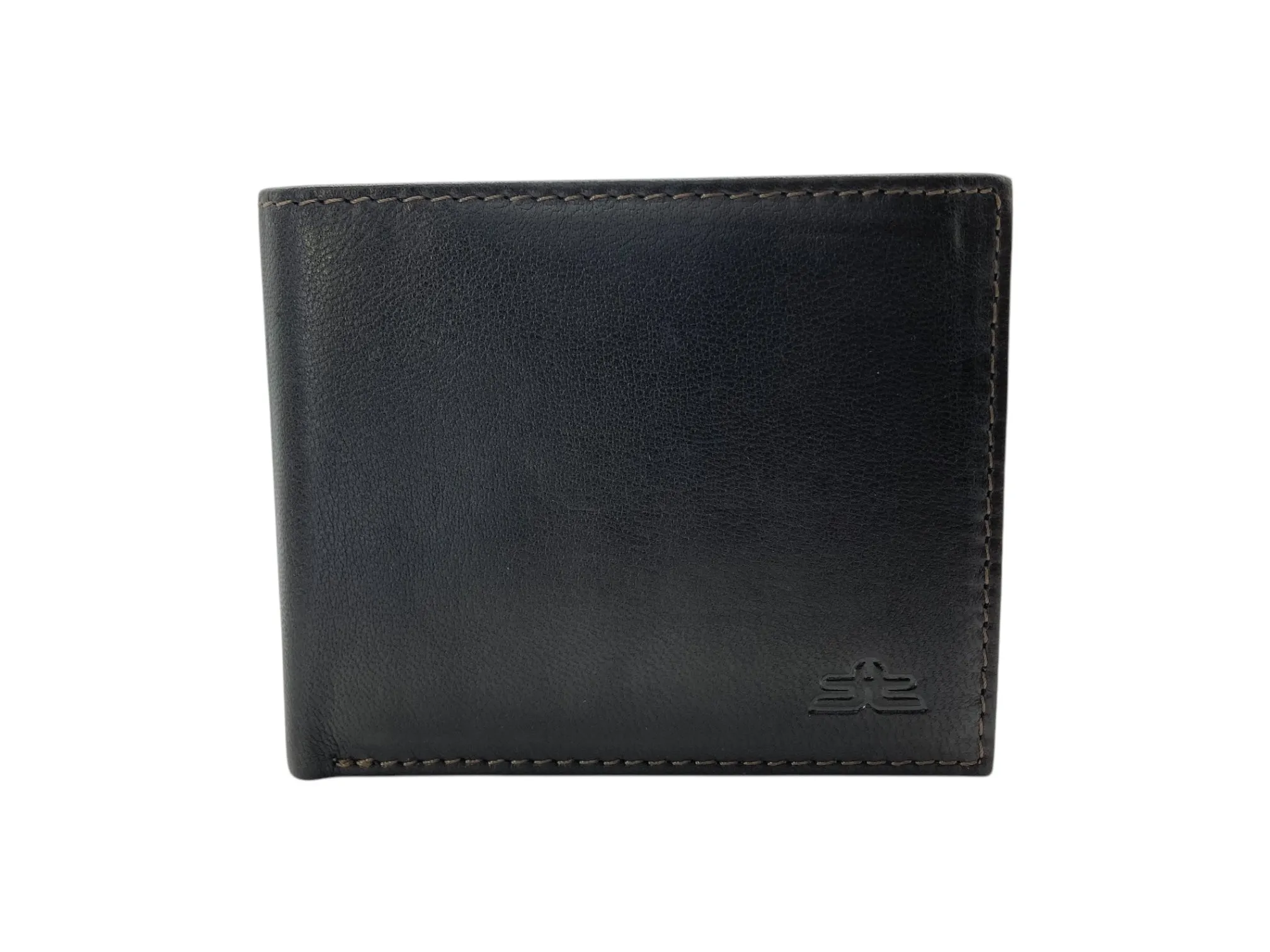 Top Grain Napa Leather Card & Coin Billfold Wallet # 1385