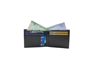 Top Grain Napa Leather Card & Coin Billfold Wallet # 1385
