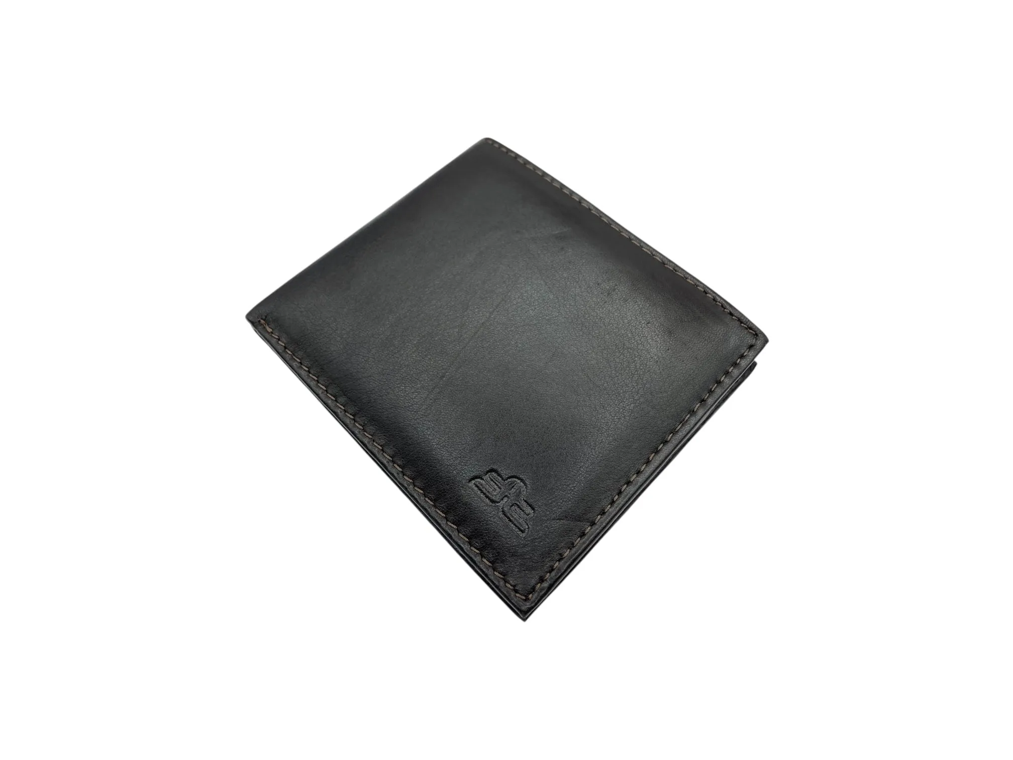 Top Grain Napa Leather Card & Coin Billfold Wallet # 1385