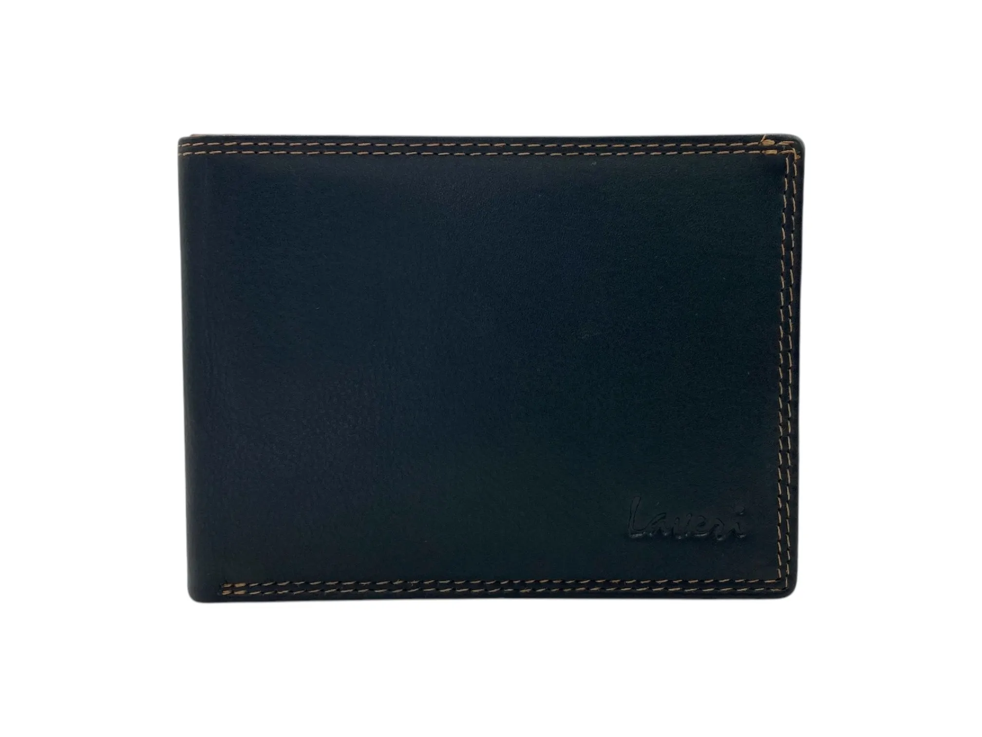 Top Grain Napa Leather Card & Coin Billfold Wallet # 1909