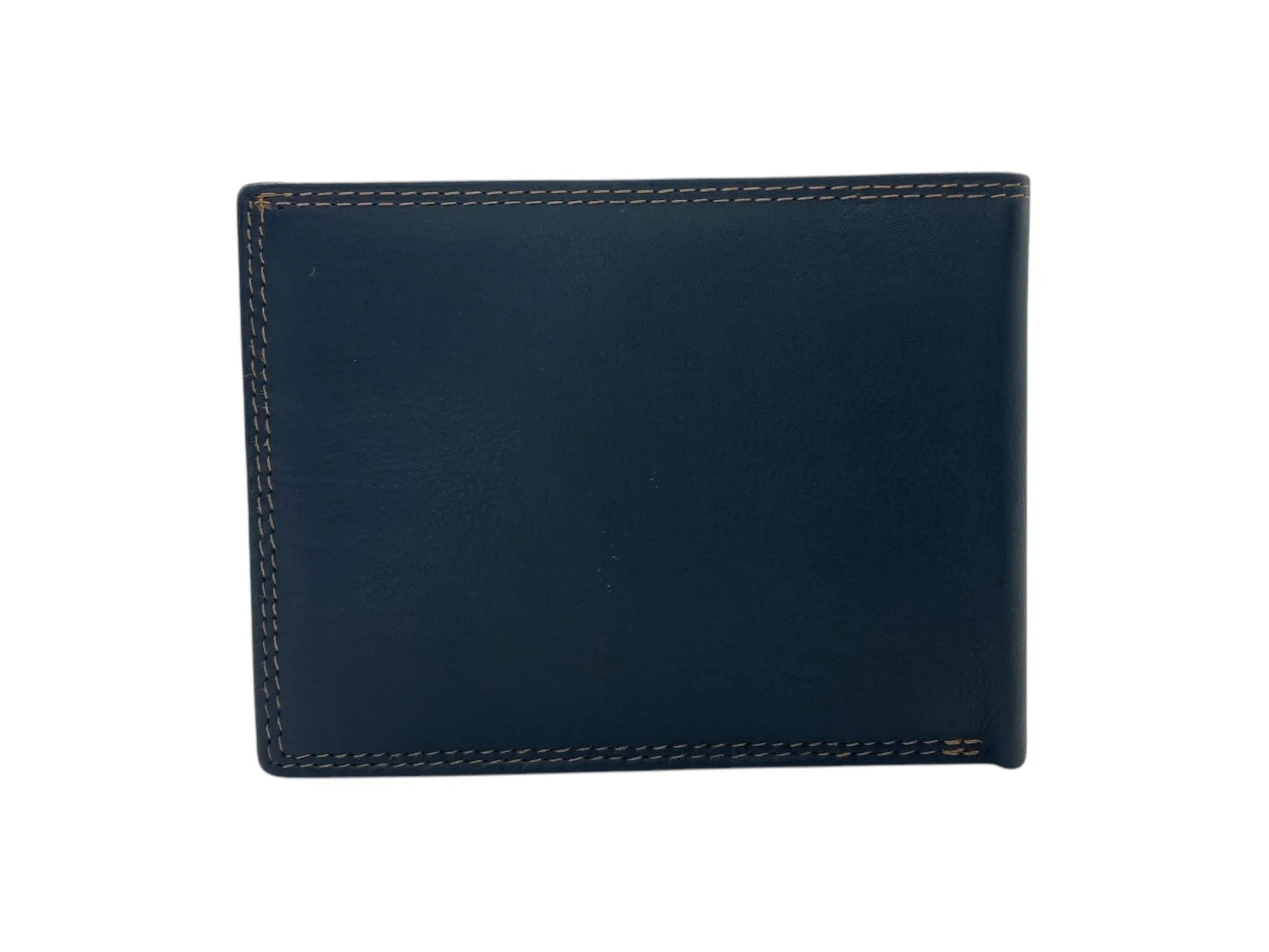Top Grain Napa Leather Card & Coin Billfold Wallet # 1909