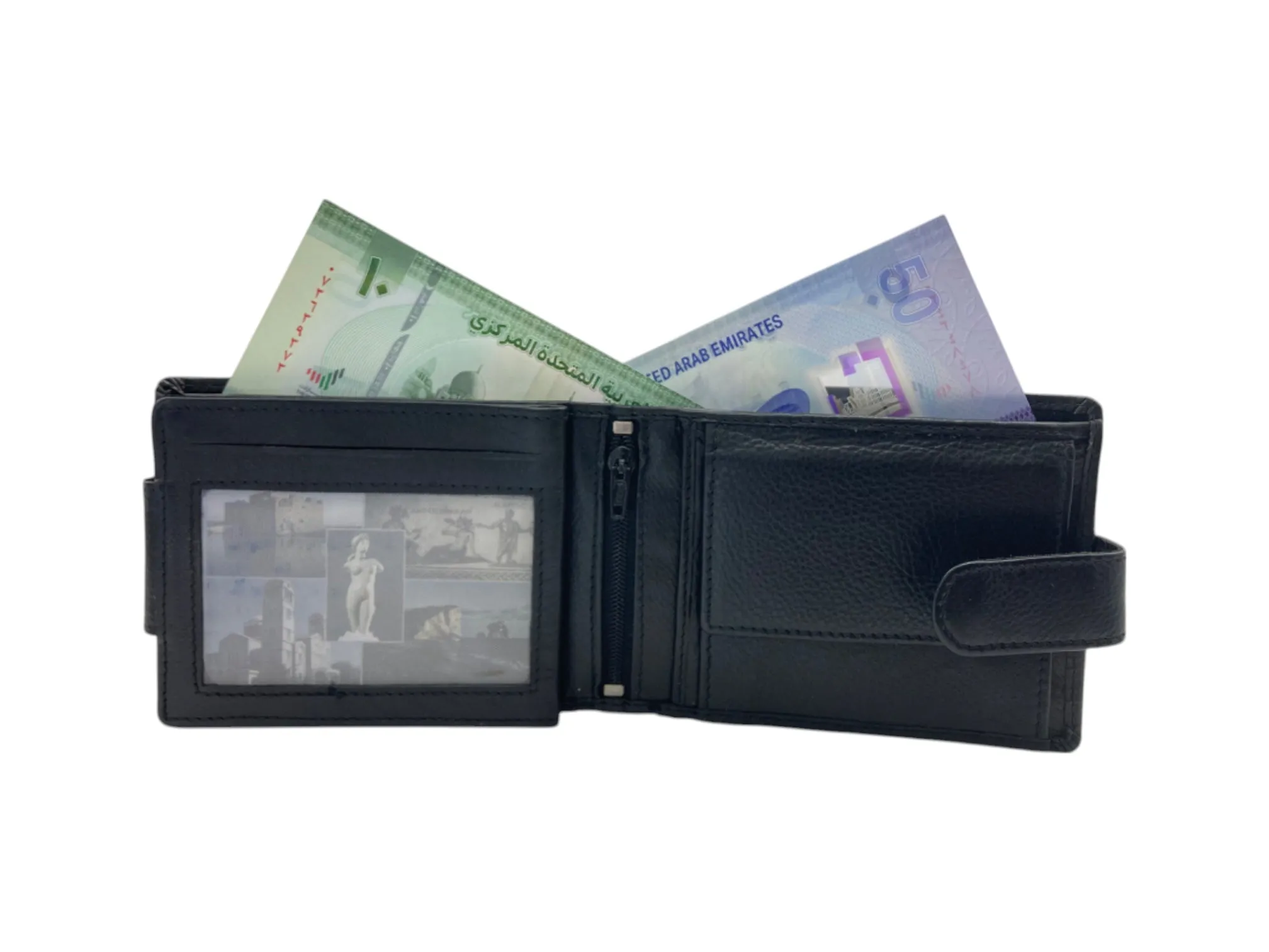 Top Grain Napa Leather Card & Coin Billfold Wallet # 911C