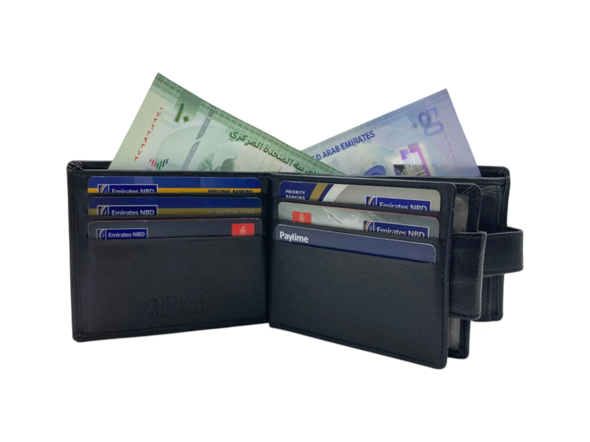 Top Grain Napa Leather Card & Coin Billfold Wallet # 911C