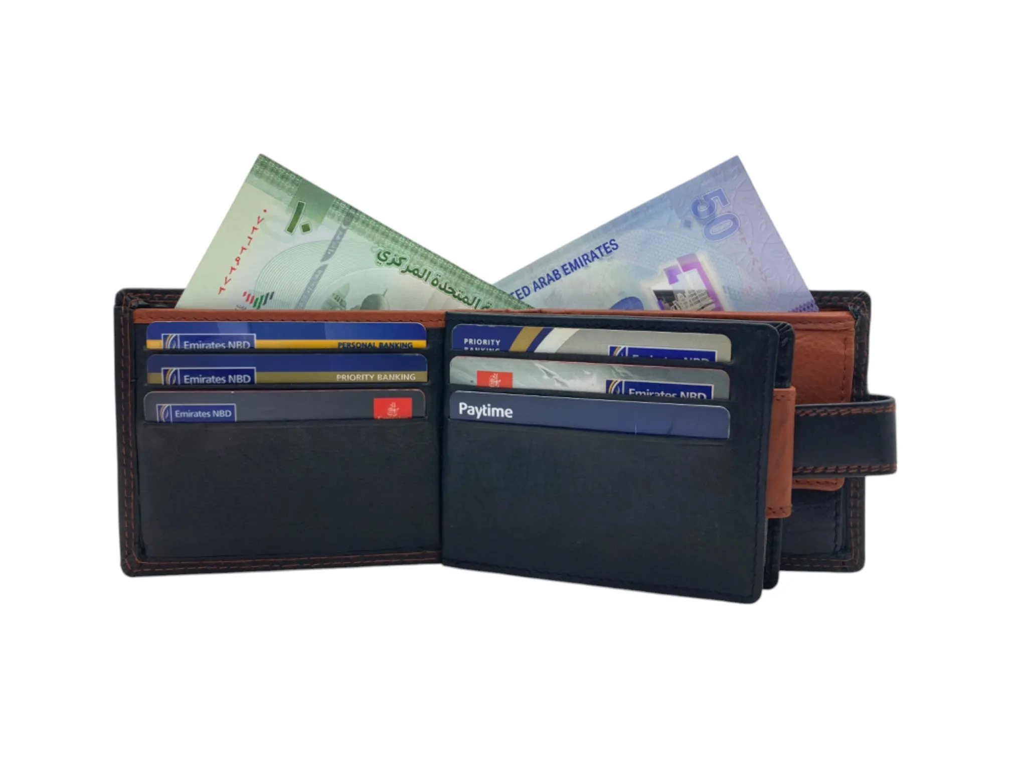 Top Grain Napa Leather Card & Coin Billfold Wallet # 911C