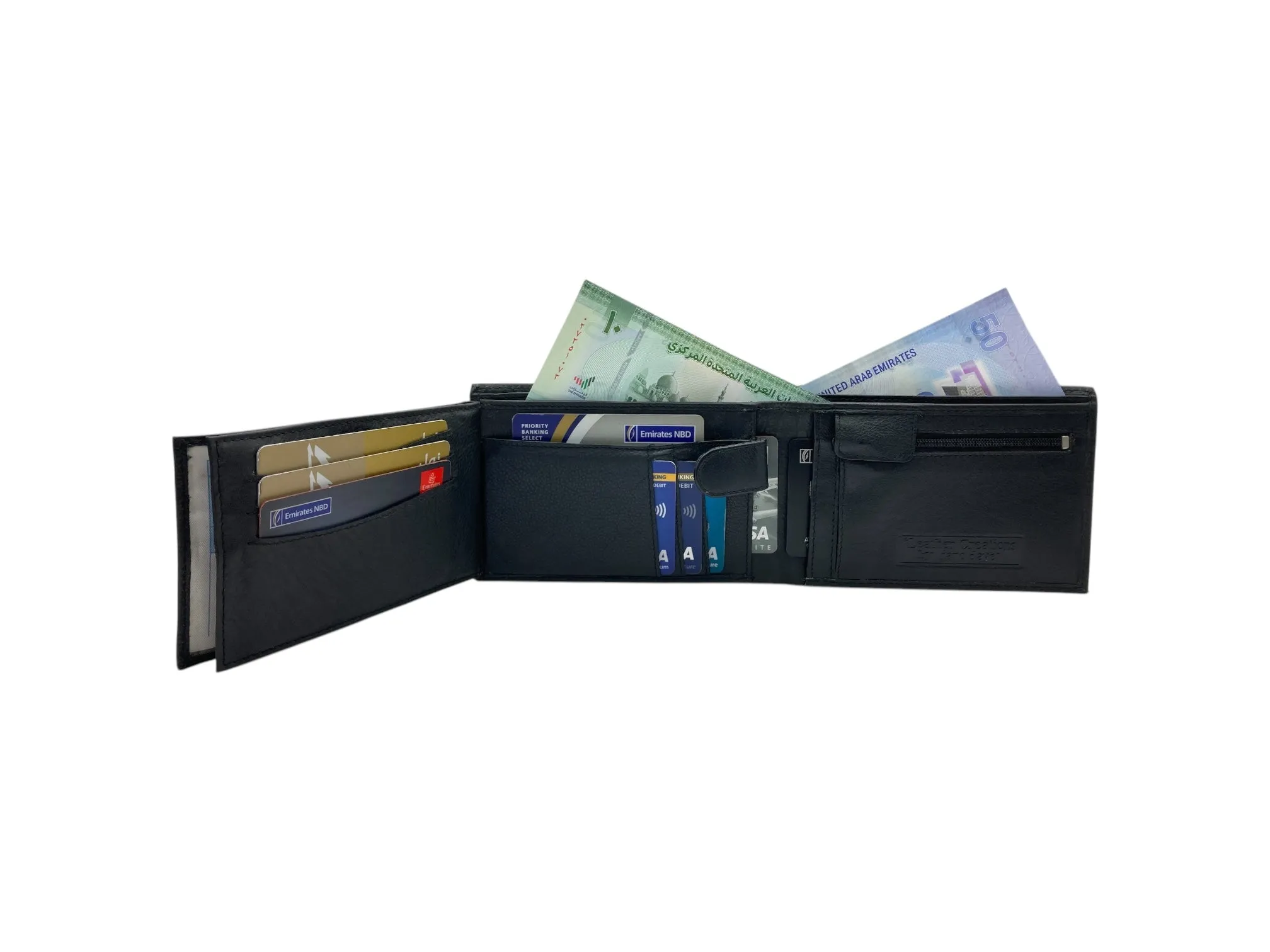 Top Grain Napa Leather Card & Coin Billfold Wallet # JD-1825B