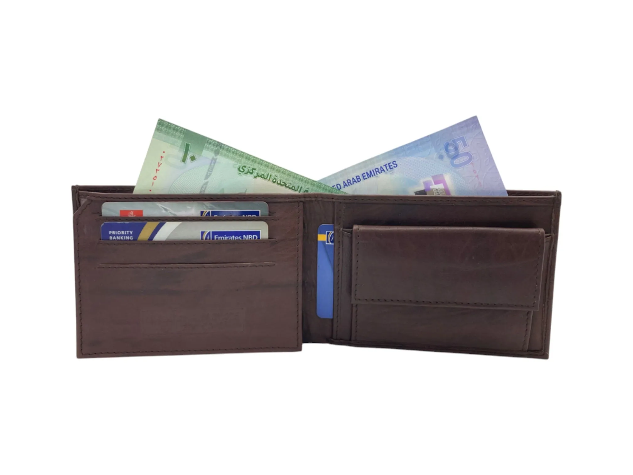 Top Grain Napa Leather Card & Coin Billfold Wallet # JD.1858