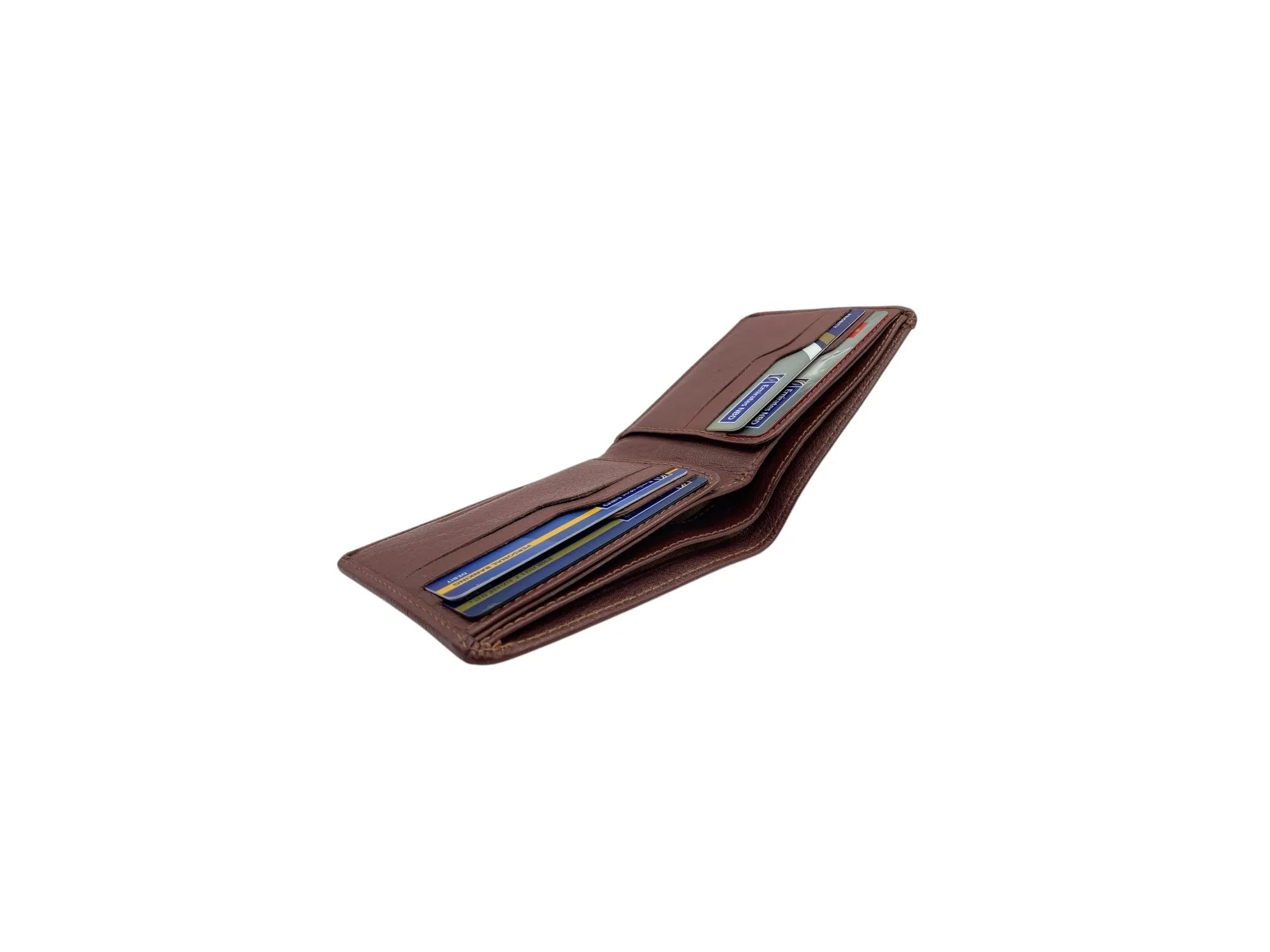 Top Grain Slim & Compact Leather  Billfold Wallet # 1589