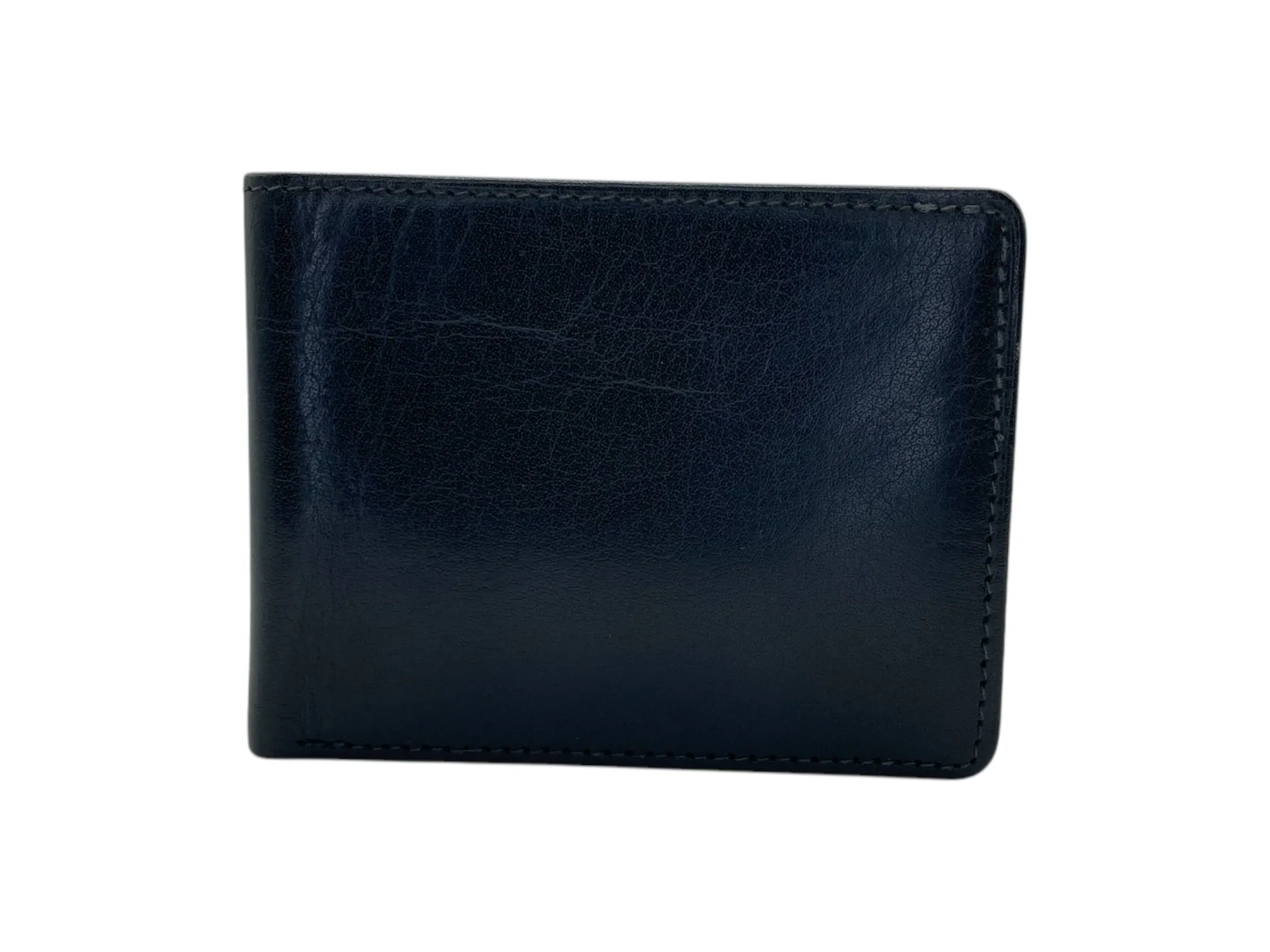 Top Grain Slim & Compact Leather  Billfold Wallet # 1589