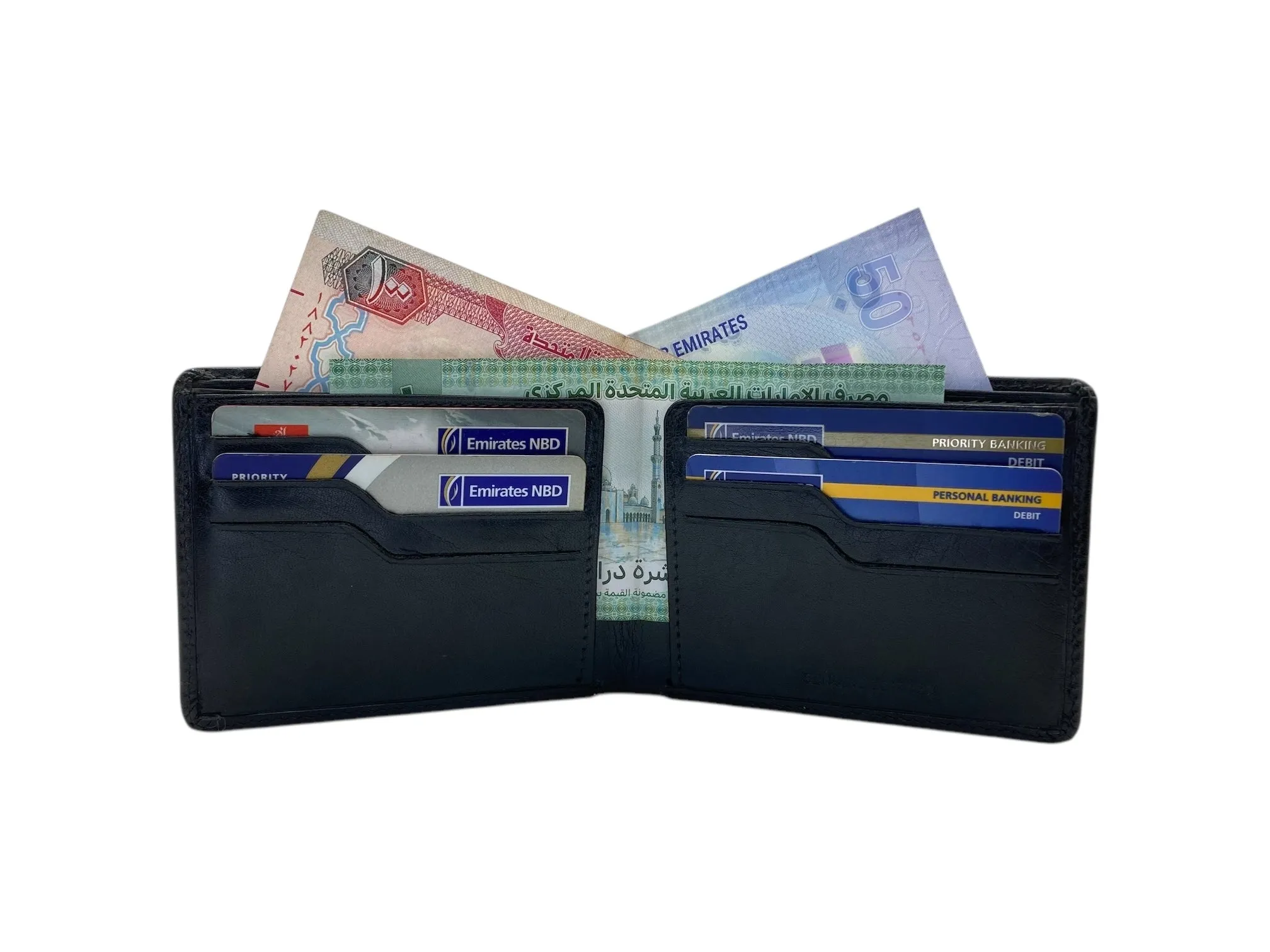 Top Grain Slim & Compact Leather  Billfold Wallet # 1589