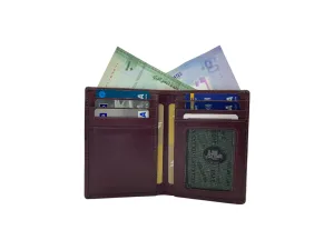 Top Grain Slim & Compact Leather  Billfold Wallet # 1607
