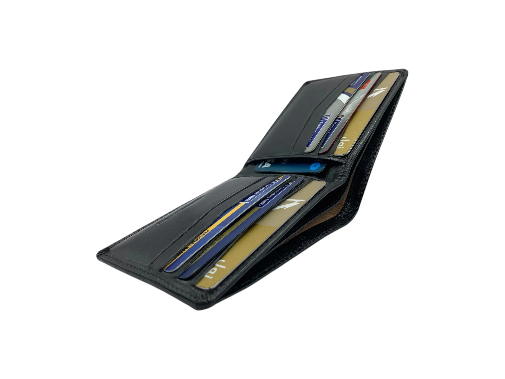 Top Grain Slim & Compact Leather  Billfold Wallet # 1609