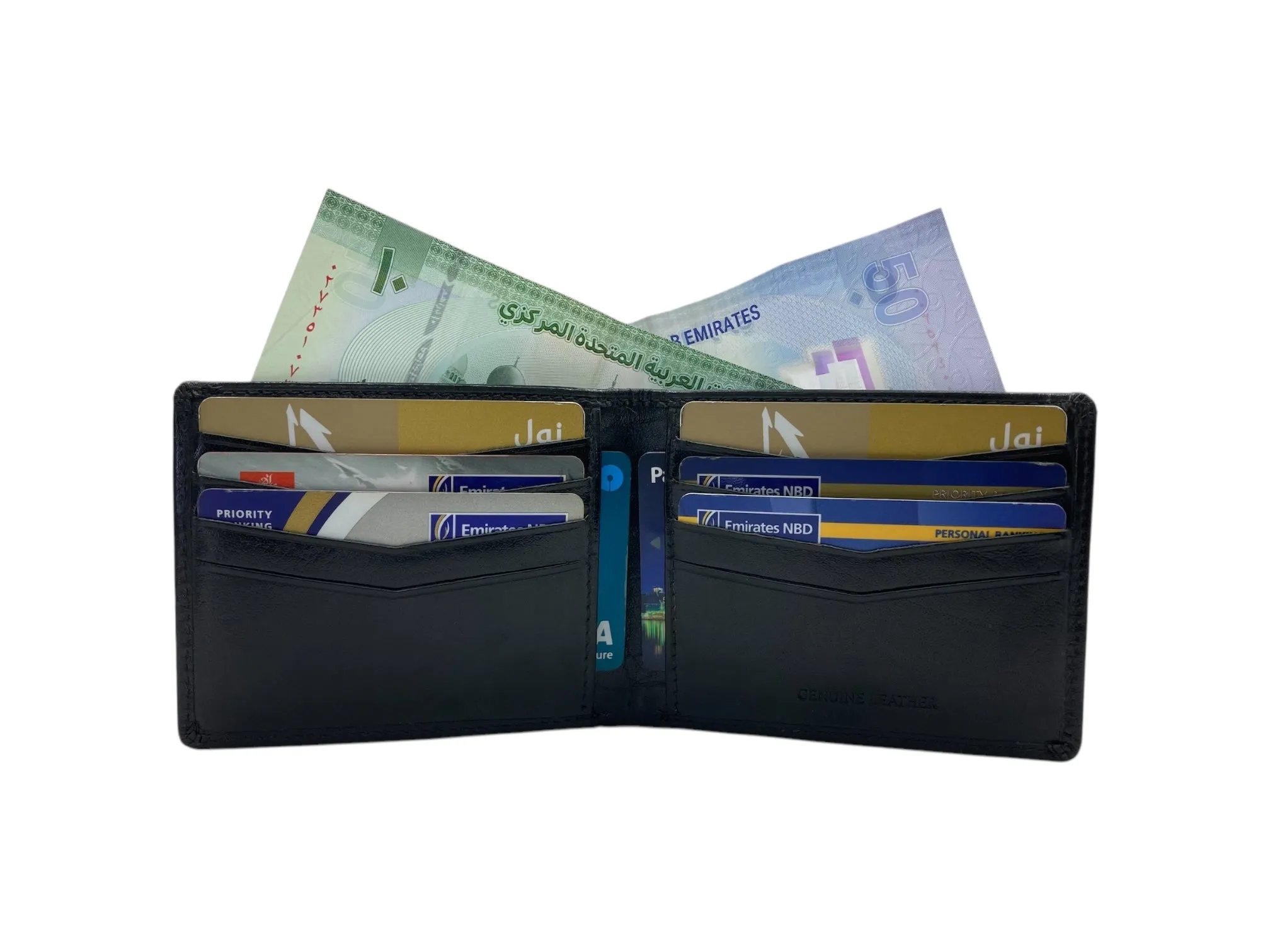 Top Grain Slim & Compact Leather  Billfold Wallet # 1609