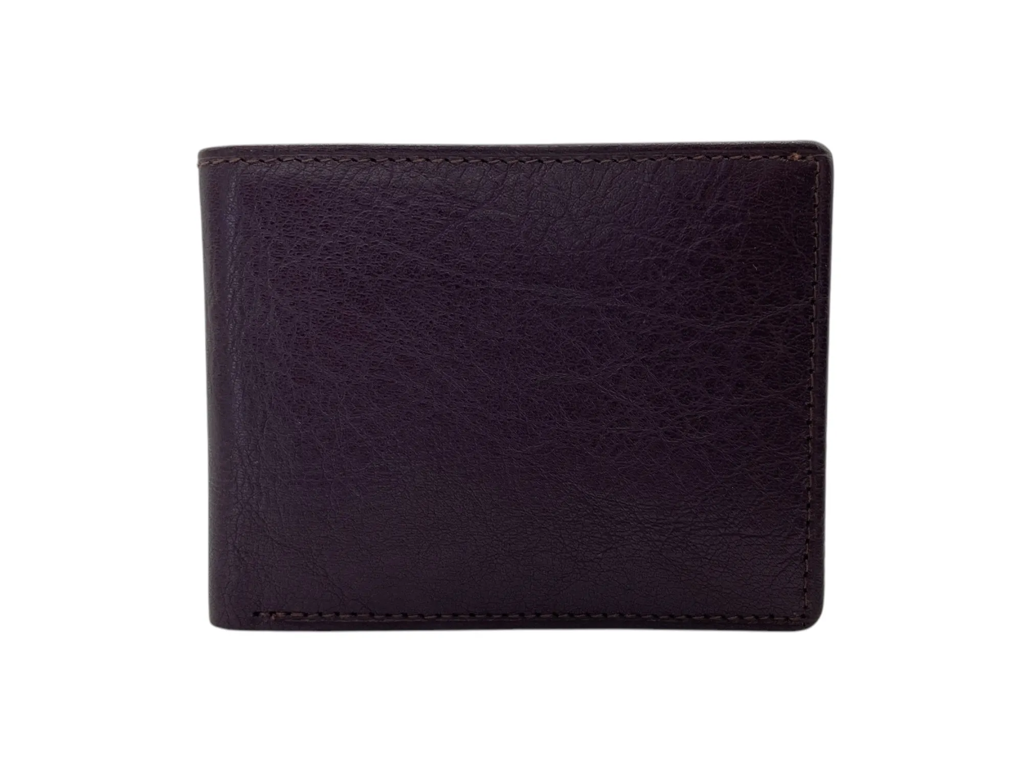Top Grain Slim & Compact Leather  Billfold Wallet # 1609