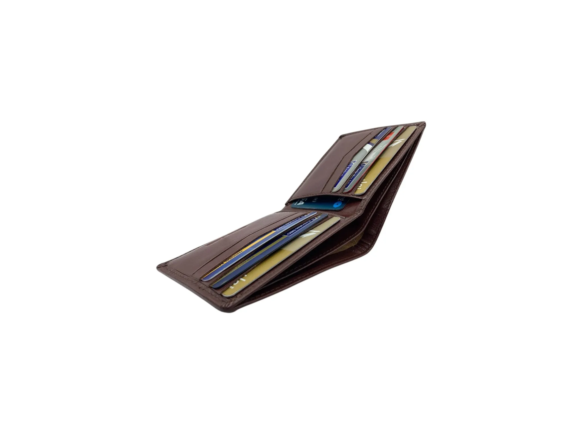 Top Grain Slim & Compact Leather  Billfold Wallet # 1609