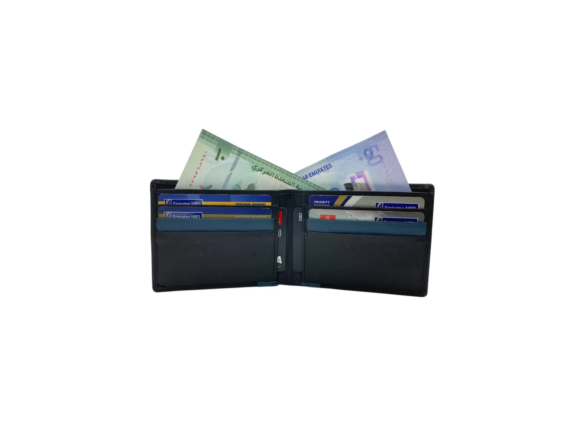 Top Grain Slim & Compact Leather  Billfold Wallet # 4541