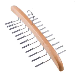 Tosnail Wooden Tie Hanger Rack Organizer - Each Holds 24 Ties - Pack 2