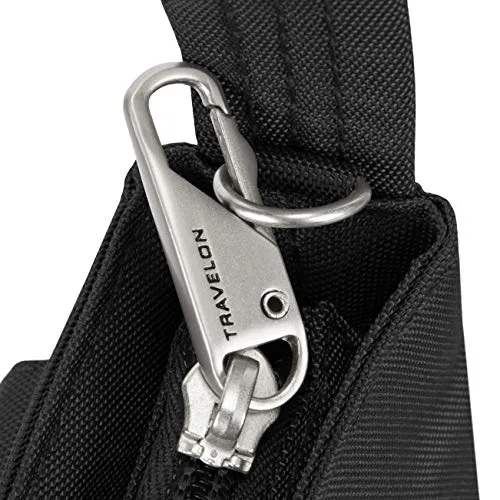 Travelon Anti-Theft Classic Mini Shoulder Bag, Black (Black) - 42459 500