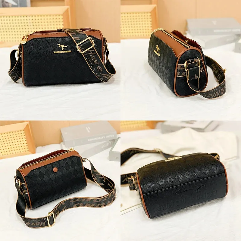 Trendy Checkered Luxury Women’s Messenger Bag