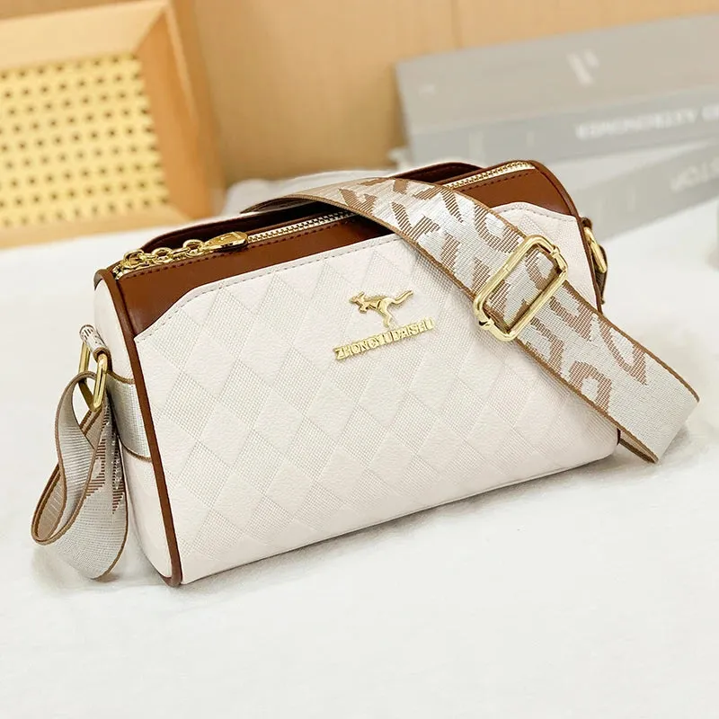 Trendy Checkered Luxury Women’s Messenger Bag