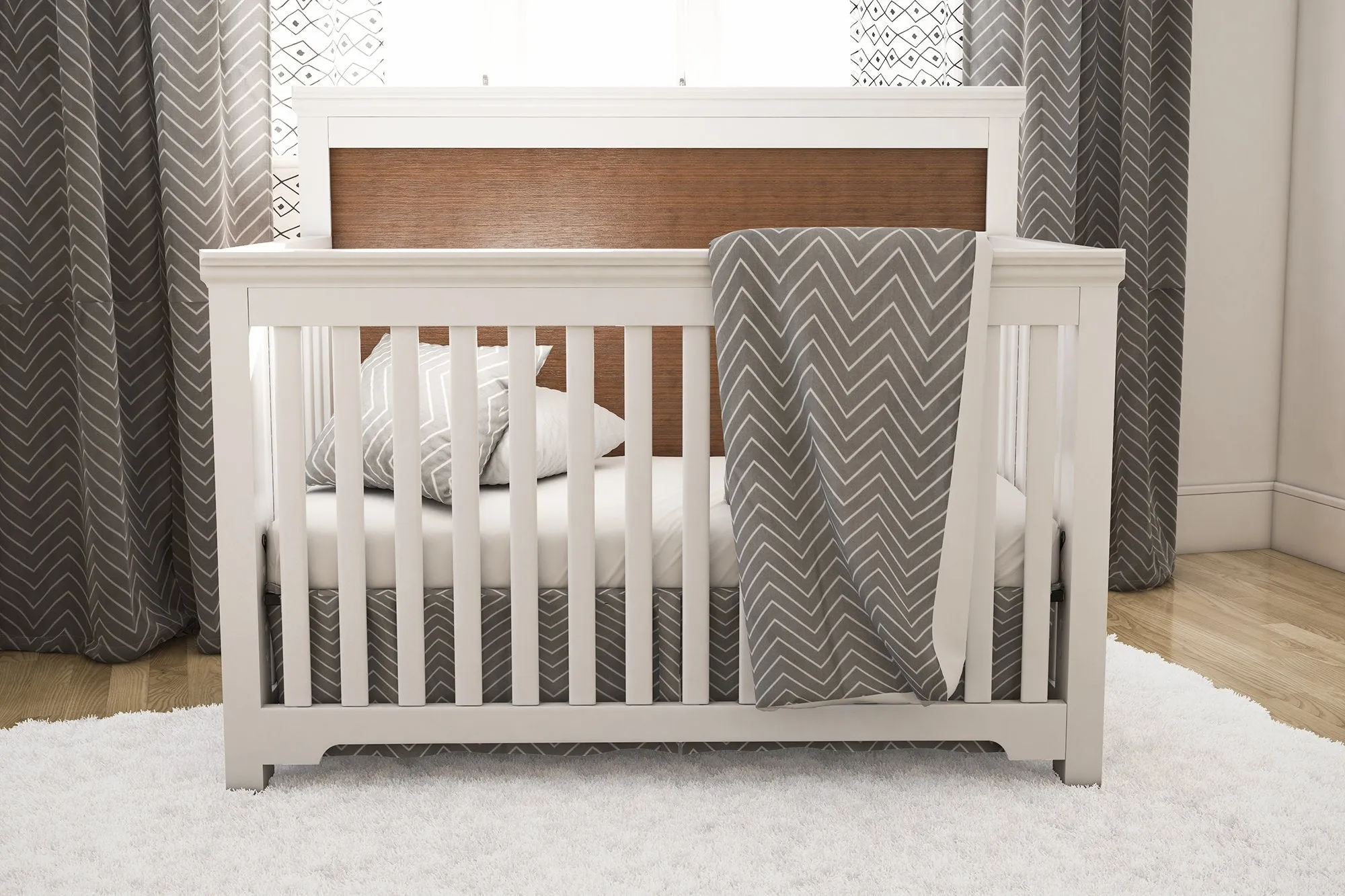 Trio collection joanna walnut and white