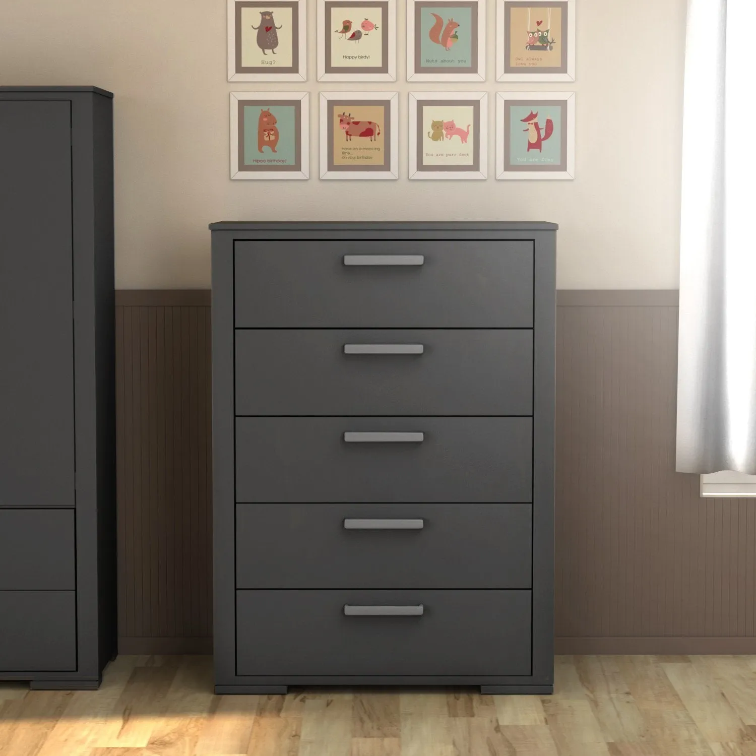 Trio collection karlstad white dark gray