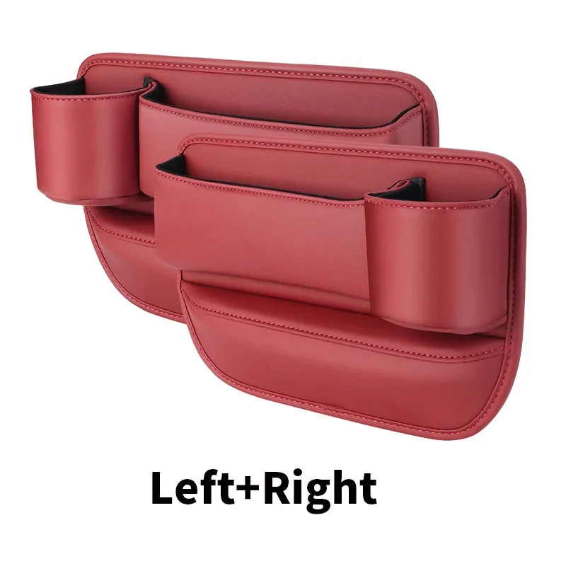 Universal 2in1 Car Seat Gap Filler Organizer with Cup Holder