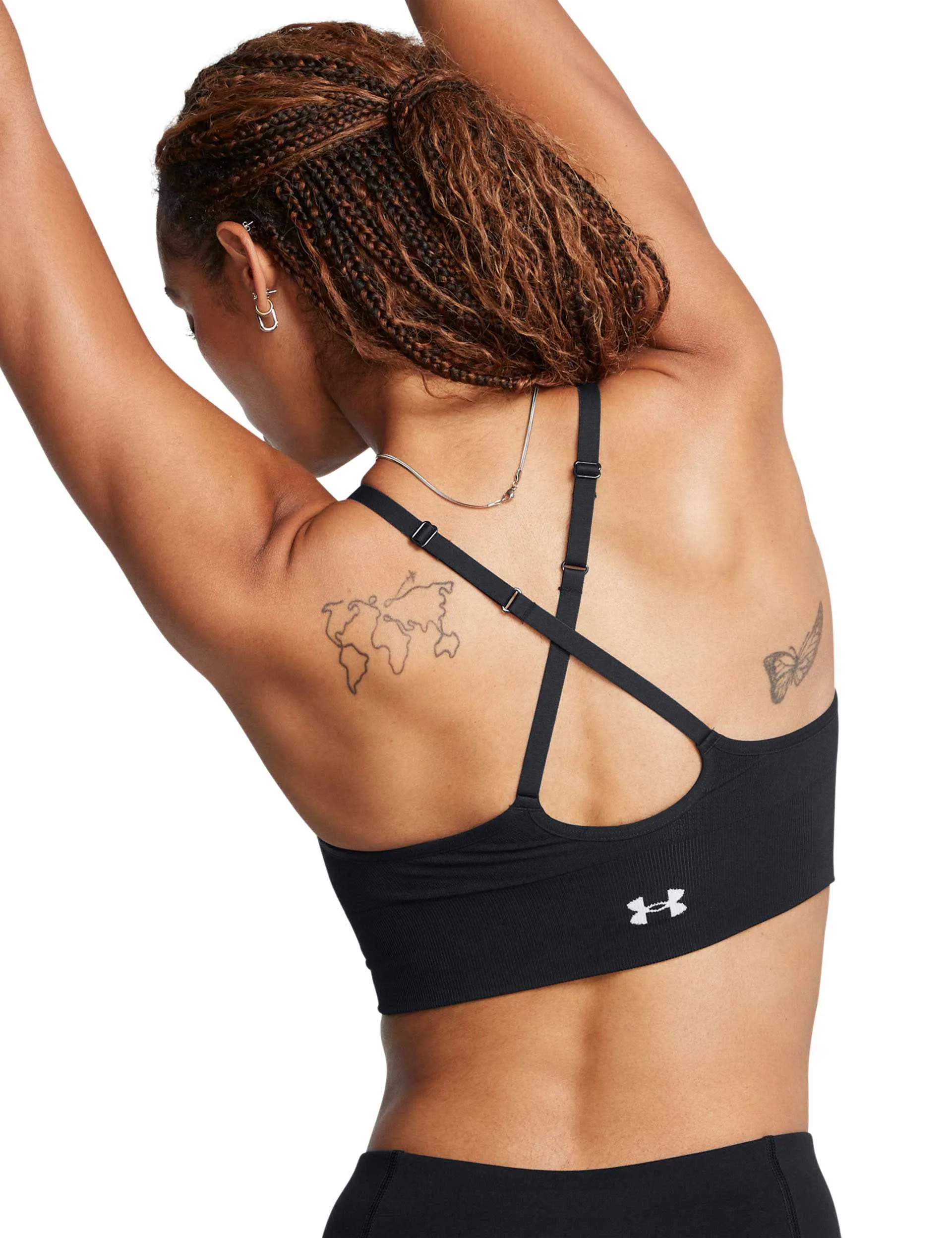 Vanish Seamless Low Sports Bra - Black/White
