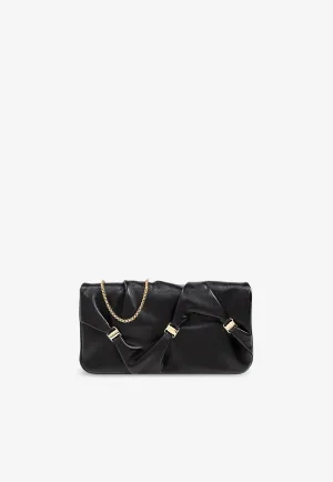 Vara Bows Leather Clutch Bag