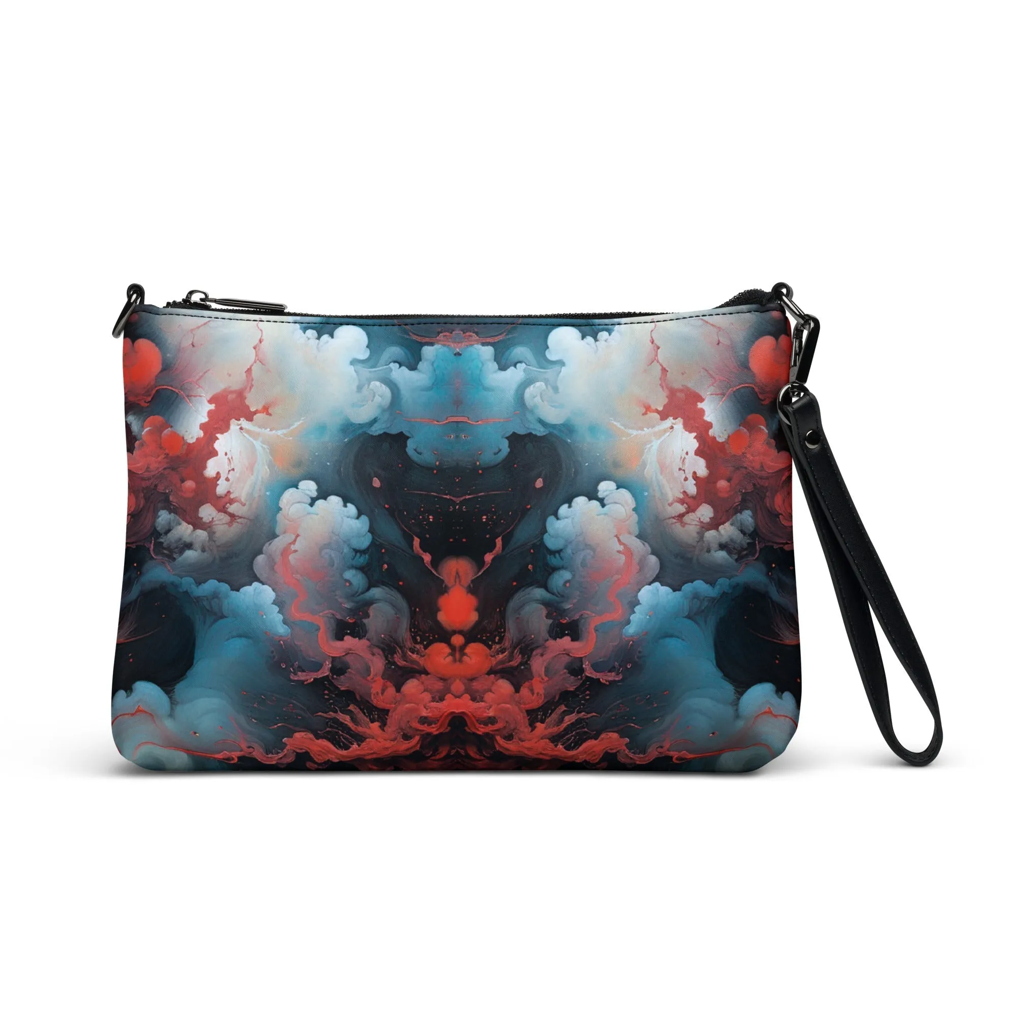 Versatile Crossbody Bag Ethereal Crimson Flow - Light